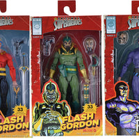 The Original Superheroes 7 Inch Action Figure Series 1 - Set of 3 (Phantom - Flash Gordon - Ming) (Red Packaging)