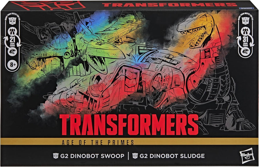 Transformers Age Of The Primes 8 Inch Action Figure Leader Class 2-Pac ...