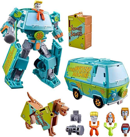 Transformers Collaborative Scooby Doo 6 Inch Action Figure Deluxe Class - Mysterious Prime & Automutt