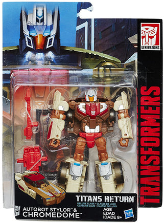 Transformers Generations Titans Return 6 Inch Action Figure Deluxe Class - Chromedome