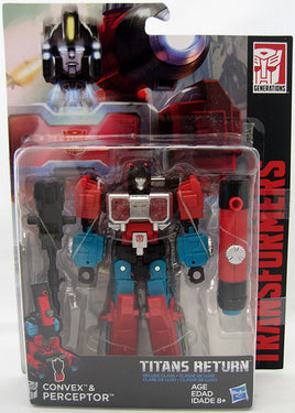 Transformers Generations Titans Return 6 Inch Action Figure Deluxe Class (2017 Wave 2) - Perceptor & Convex