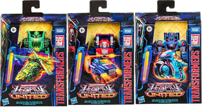Transformers Legacy United 6 Inch Action Figure Deluxe Class (2024 Wave 2) - Set of 3 (Gears - Chromia - Shard)