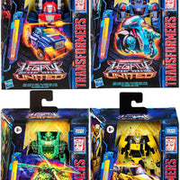 Transformers Legacy United 6 Inch Action Figure Deluxe Class (2024 Wave 2) - Set of 4 (Gears-Chromia-Shard-Bumblebee)