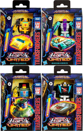 Transformers Legacy United 6 Inch Action Figure Deluxe Class (2025 Wave 1) - Set (Bumblebee-Cosmos-Wheeljack-Breakdown)