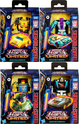 Transformers Legacy United 6 Inch Action Figure Deluxe Class (2025 Wave 1) - Set (Bumblebee-Cosmos-Wheeljack-Breakdown)