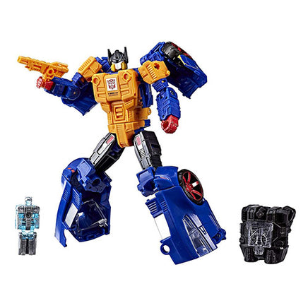 Transformers Power Of The Primes Figure Exclusive Deluxe Class - Punch-Counterpunch and Prima Prime (Shelf Wear)