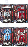 Transformers Siege War For Cybertron 6 Inch Action Figure Deluxe Class - Set of 4 (Ironhide - Chromia - Prowl - Six Gun)