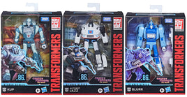 Transformers Studio Series 5 Inch Action Figure Deluxe Class (2021 Wave 1) - Set of 3 (Jazz - Kup - Blurr)