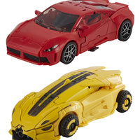 Transformers Studio Series 5 Inch Action Figure Deluxe Class (2021 Wave 2) - Set of 2 (Dino #71 - Bumblebee #70)