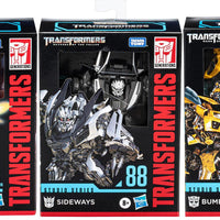 Transformers Studio Series 5 Inch Action Figure Deluxe Class (2022 Wave 3) - Set of 3 (Bumblebee - Sideways - Arcee)