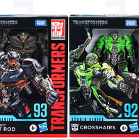 Transformers Studio Series 6 Inch Action Figure Deluxe Class (2022 Wave 4) - Set of 2 (Crosshairs - Hot Rod)