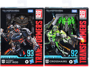 Transformers Studio Series 6 Inch Action Figure Deluxe Class (2022 Wave 4) - Set of 2 (Crosshairs - Hot Rod)