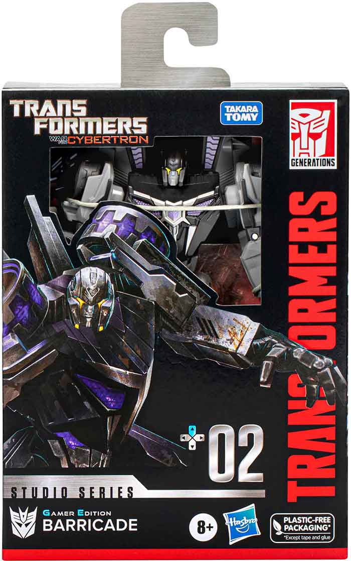 Transformers WFC Studios Series 4.5 Inch Action Figure Deluxe Class (2023 Wave 1) - Gamer Edition Barricade #2