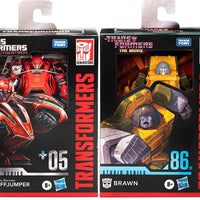 Transformers Studio Series 6 Inch Action Figure Deluxe Class (2023 Wave 3) - Set of 2 (Brawn - Cliffjumper)