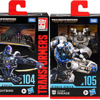 Transformers Studio Series 6 Inch Action Figure Deluxe Class (2023 Wave 4) - Set of 2 (Mirage - Nightbird)