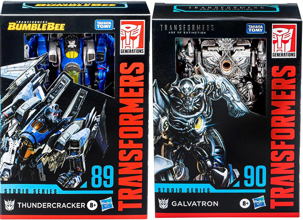 Transformers Studio Series 6 Inch Action Figure Voyager Class (2022 Wave 3) - Set of 2 (Thundercracker - Galvatron)