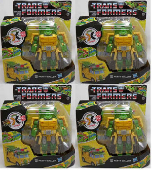 Transformers x Teenage Mutant Ninja Turtles 7 Inch Action Figure Deluxe Class - Set of 4 Toy Party Wallop