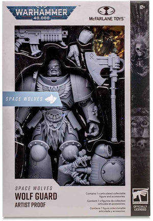 Warhammer 40000 7 Inch Action Figure Wave 7 - Space Wolves Wolf Guard Artist Proof