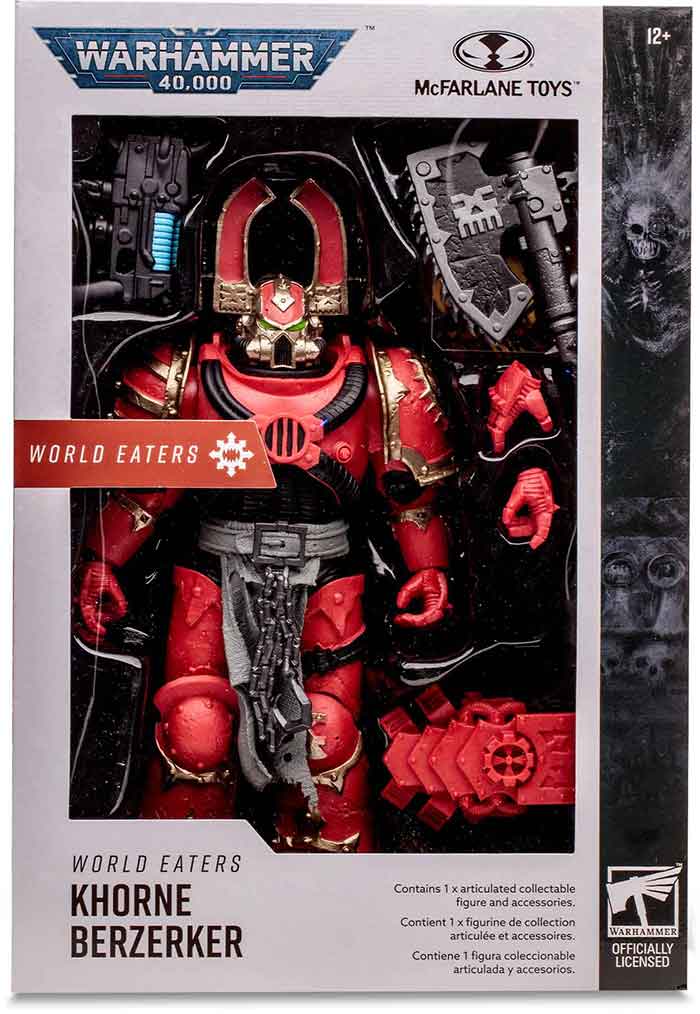 Warhammer 40000 7 Inch Action Figure Wave 7 - World Eaters Khorne Berzerker