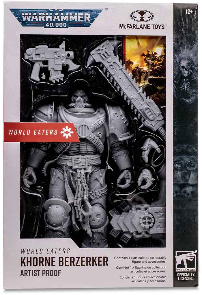 Warhammer 40000 7 Inch Action Figure Wave 7 - World Eaters Khorne Berzerker Artist Proof