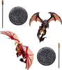 World Of Warcraft 7 Inch Static Figure 2-Pack - Red Highland Drake & Black Proto Drake