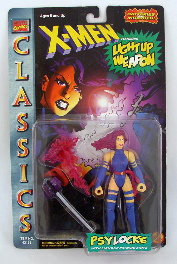 X-Men Classics Action Figures: Psylocke (Sub-Standard Packaging