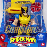 RAPID-FIRE WOLVERINE 6" Action Figure SPIDER-MAN & FRIENDS Toy Biz Toy (SUB-STANDARD PACKAGING)