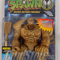 OVERTKILL GOLD VARIANT 6" Action Figure SPAWN SERIES 1 Special Limited Edition Spawn McFarlane Toy (NON MINT PACKAGING)