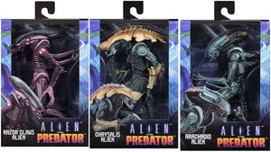 Aliens Classic Arcade 9 Inch Action Figure Arcade Alien Series - Set of 3 (Razor Claws - Chrysalis - Arachnoid)