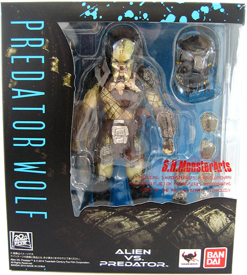 Aliens VS Predators 6 Inch Action Figure S.H. MonsterArts - Wolf Predator