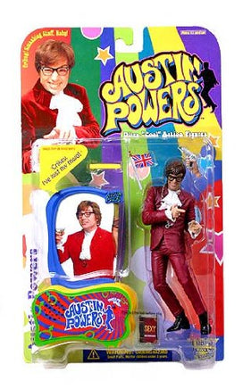 Austin Powers 6 Inch Action Figure Series 1 - Austin Powers Red Outfit