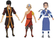 Avatar The Last Airbender 6 Inch Action Figure Select Series - Set of 3 (Zuko - Katara - Aang)