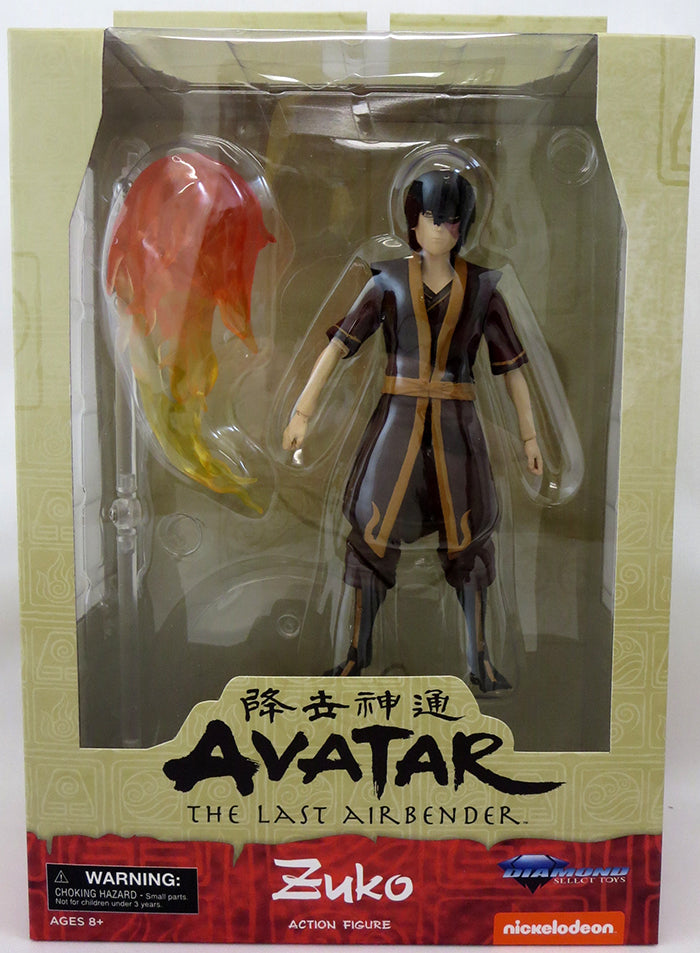 Avatar The Last Airbender 6 Inch Action Figure Select Series 1 Reissue -  Zuko (Sub-Standard Packaging)