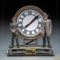 Back to the Future Art Scale 1:10 Line 11 Inch Statue Deluxe - Marty and Doc at the Clock Deluxe Iron Studios 908784