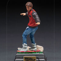 Back to the Future Art Scale 1:10 Line 9 Inch Statue Figure - Marty McFly on Hoverboard Iron Studios 908763