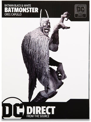 Batman Black and White 7 Inch Statue Figure - Batmonster By Greg Capullo
