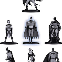 Batman Black & White 3.75 Inch Mini Figurines Box Set - Batman Mini 7-Pack #2