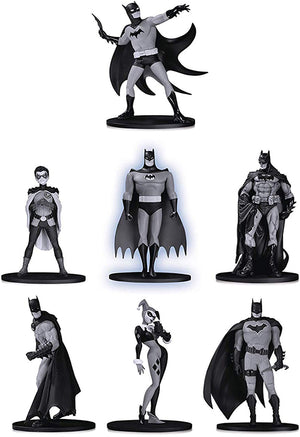 Batman Black & White 3.75 Inch Mini Figurines Box Set - Batman Mini 7-Pack #2