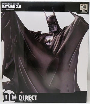 Batman Black & White 9 Inch Statue Figure Deluxe Series - Batman by Todd McFarlane 2nd Edition