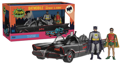 Batman Classic TV 1966 3.75 Inch Scale Vehicle Figure - Batmobile with Batman & Robin