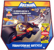 Batman The Brave and the Bold 5 Inch Action Figure Vehicle Series - Transforming Batcycle Batman