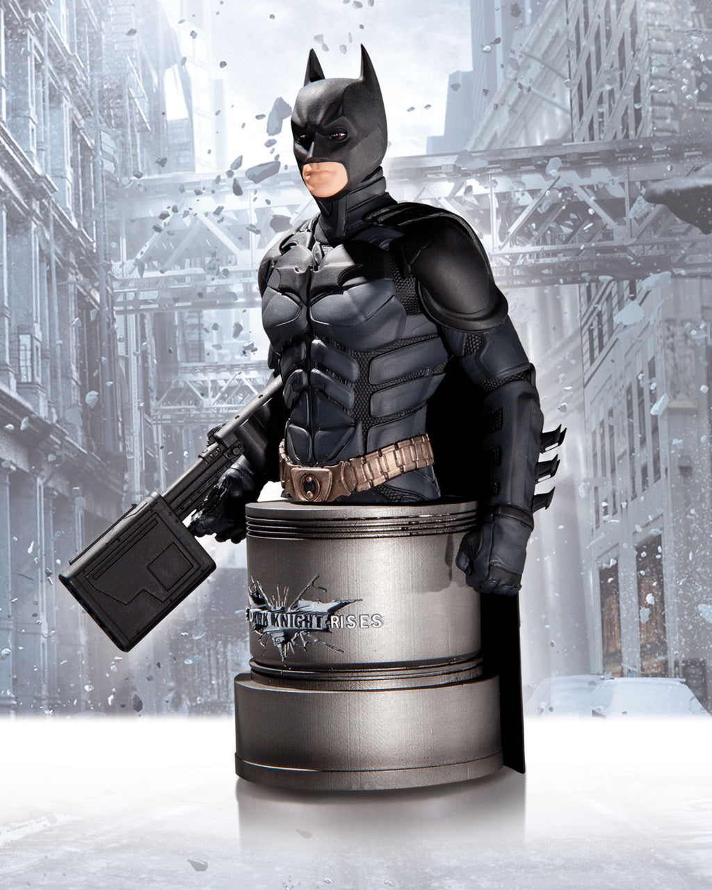Batman The Dark Knight Rises 6 Inch Bust Statue - Batman with EMP Rifle Bust