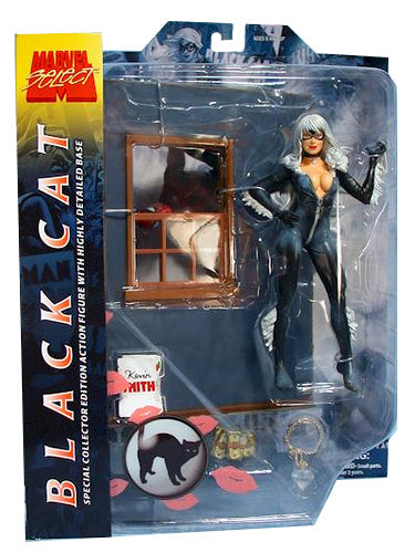 Marvel Select 8 Inch Action Figure - Black Cat (Sub-Standard Packaging)