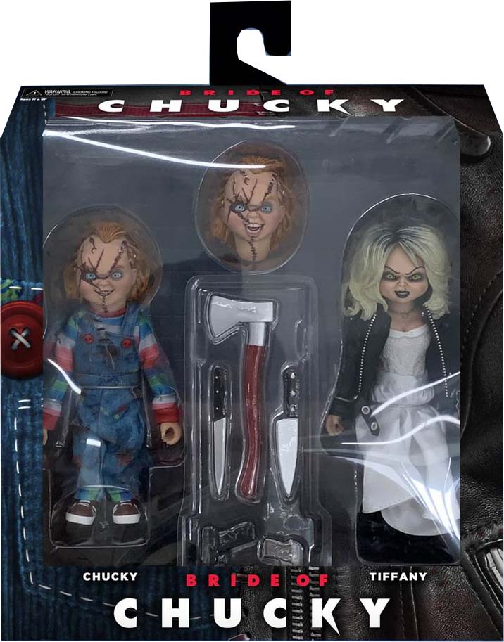 Bride of Chucky 5 Inch Action Figure Clothed Series - Tiffany and Chucky