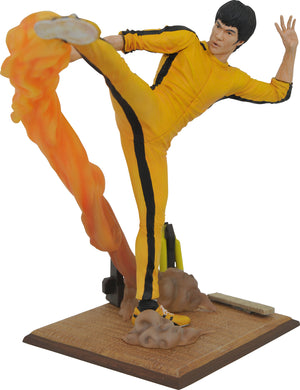 Bruce Lee Gallery 10 Inch Statue Figure - Kicking Bruce Lee