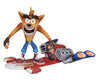 Crash Bandicoot 5 Inch Action Figure Deluxe Series - Crash Bandicoot with Hover board