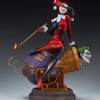 DC Collectible Batman 14 Inch Statue Figure Diorama Polyresin - Harley Quinn and The Joker Sideshow 200575