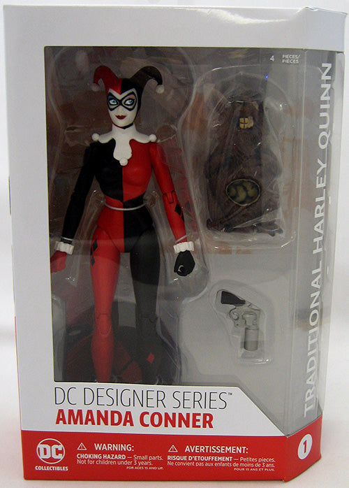 DC Designer Series 6 Inch Action Figure Amanda Conner Series - Traditional Harley Quinn