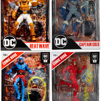 DC Direct Comic 7 Inch Action Figure The Flash Wave 2 - Set of 4 (Flash - Atom - Cold - Heatwave)