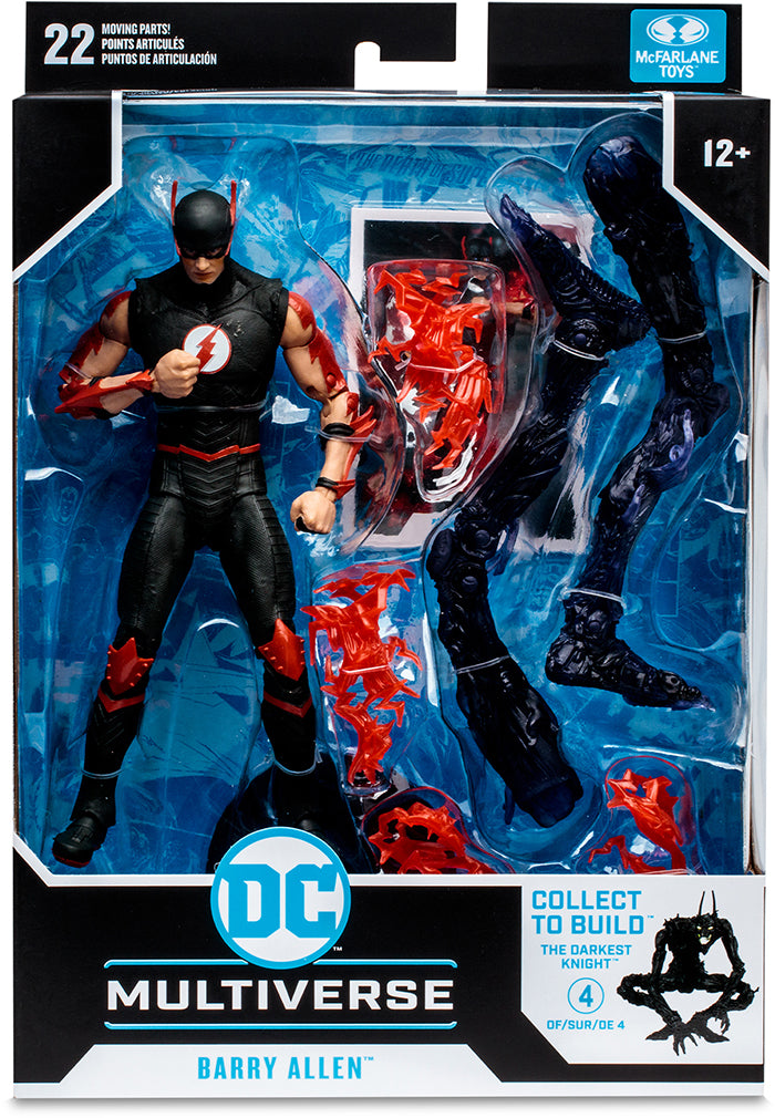 DC Multiverse Comic 7 Inch Action Figure BAF The Darkest Knight - Barry Allen (Black)